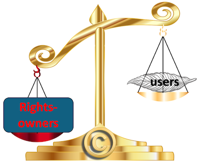 Copyright balance, rightsowners v users